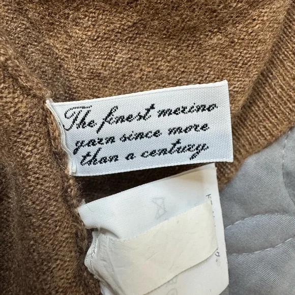 J.Crew Women’s Italian Merino Wool Sweater – Size L – Tollegno 1900 – Brown - Picture 8 of 8